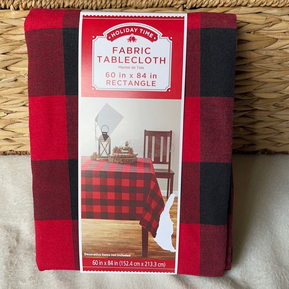 Holiday Time Other - NWT Holiday Time Buffalo Plaid Tablecloth
